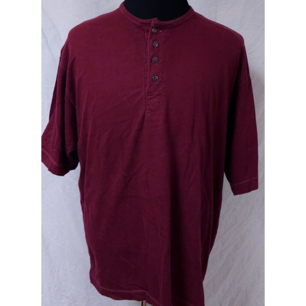 American Crusader Mens Medium Red Short Sleeve Comfort Utility Work Polo Shirt